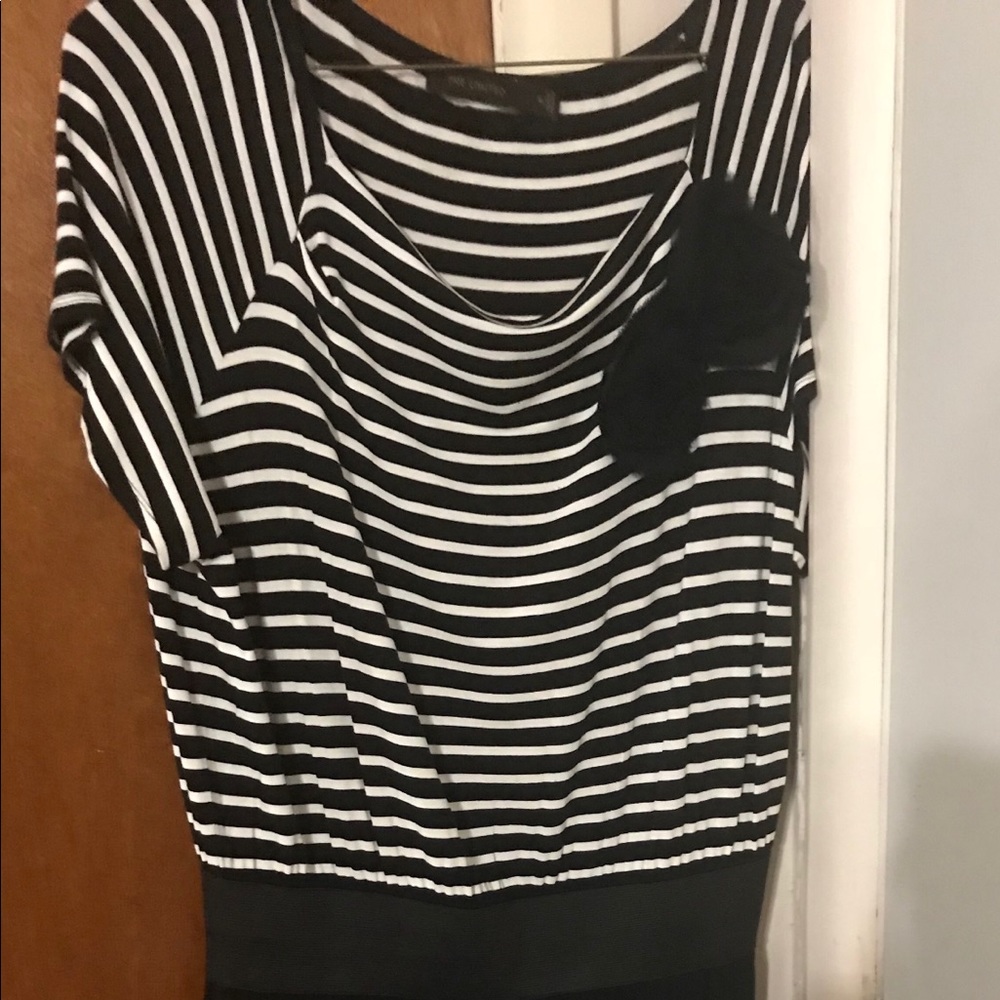 Black & White comfortable stretch dress